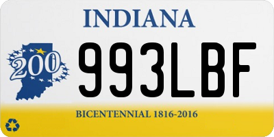 IN license plate 993LBF