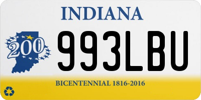 IN license plate 993LBU