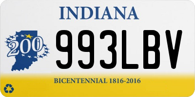 IN license plate 993LBV