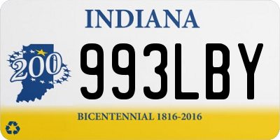 IN license plate 993LBY