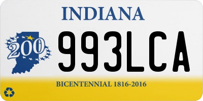 IN license plate 993LCA