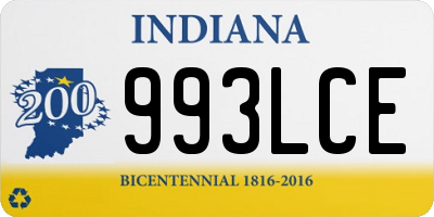 IN license plate 993LCE