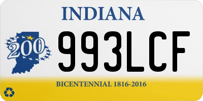 IN license plate 993LCF