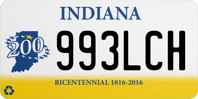 IN license plate 993LCH