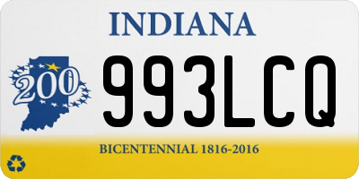 IN license plate 993LCQ