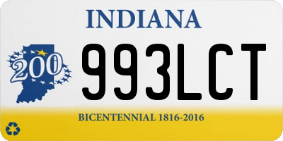 IN license plate 993LCT