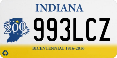 IN license plate 993LCZ