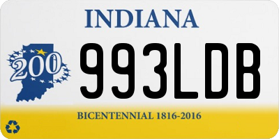 IN license plate 993LDB