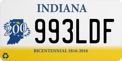 IN license plate 993LDF