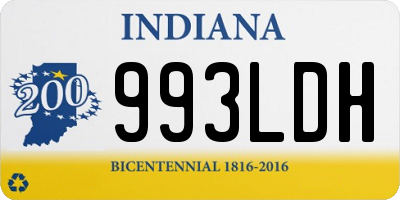 IN license plate 993LDH