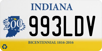 IN license plate 993LDV