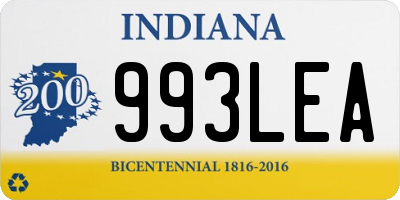 IN license plate 993LEA