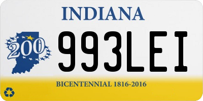 IN license plate 993LEI
