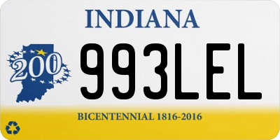 IN license plate 993LEL