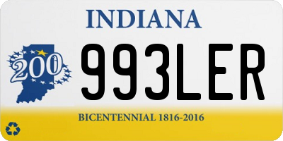 IN license plate 993LER