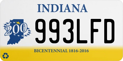 IN license plate 993LFD