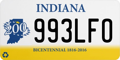 IN license plate 993LFO