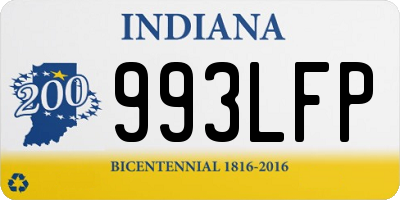 IN license plate 993LFP