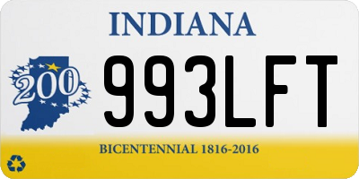 IN license plate 993LFT