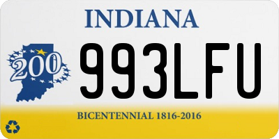 IN license plate 993LFU