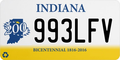 IN license plate 993LFV