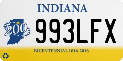 IN license plate 993LFX