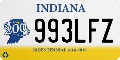 IN license plate 993LFZ