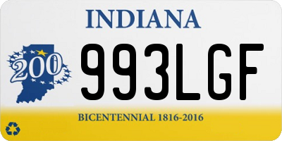 IN license plate 993LGF