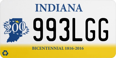 IN license plate 993LGG