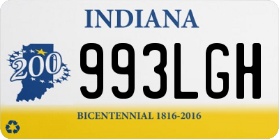 IN license plate 993LGH