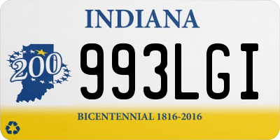 IN license plate 993LGI