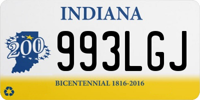 IN license plate 993LGJ