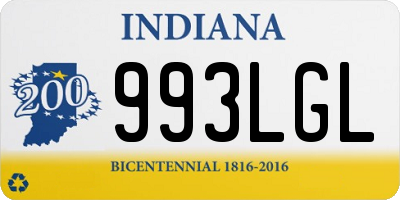 IN license plate 993LGL