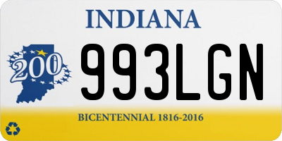 IN license plate 993LGN