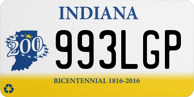 IN license plate 993LGP