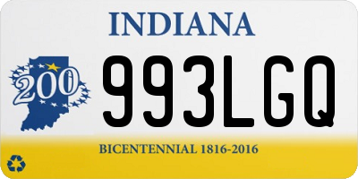 IN license plate 993LGQ