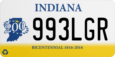 IN license plate 993LGR