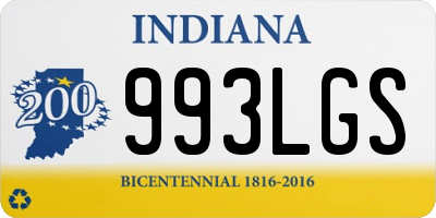 IN license plate 993LGS