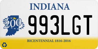 IN license plate 993LGT