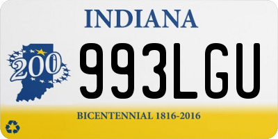 IN license plate 993LGU