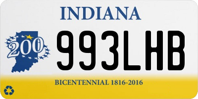 IN license plate 993LHB