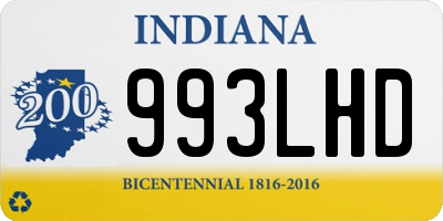 IN license plate 993LHD