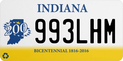 IN license plate 993LHM