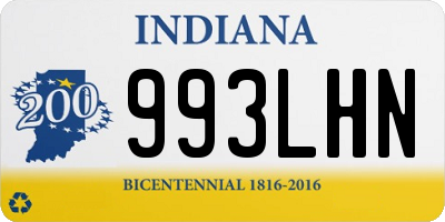 IN license plate 993LHN