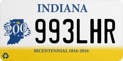 IN license plate 993LHR