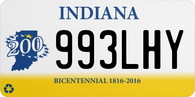 IN license plate 993LHY