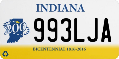 IN license plate 993LJA