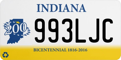 IN license plate 993LJC