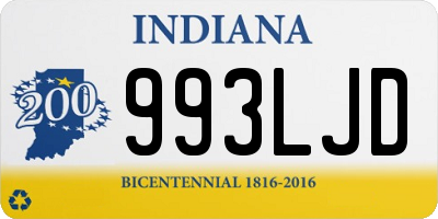 IN license plate 993LJD