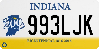 IN license plate 993LJK